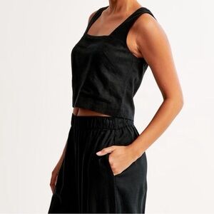 Abercrombie & Fitch Linen Square-Neck Top